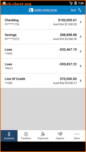 North Shore Bank Mobile screenshot
