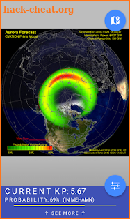 Northern Eye Aurora Forecast screenshot