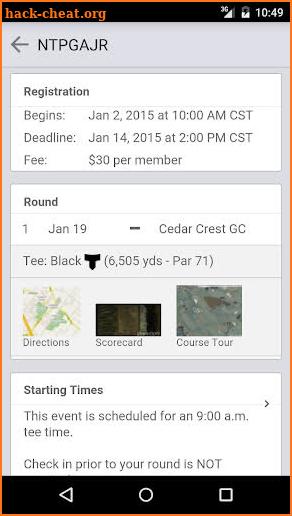 Northern Texas PGA Junior Tour screenshot