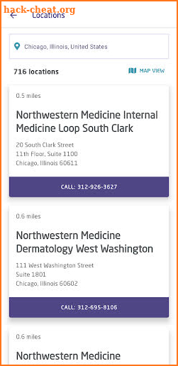 Northwestern Medicine Connect screenshot