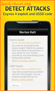 Norton Halt exploit defender screenshot