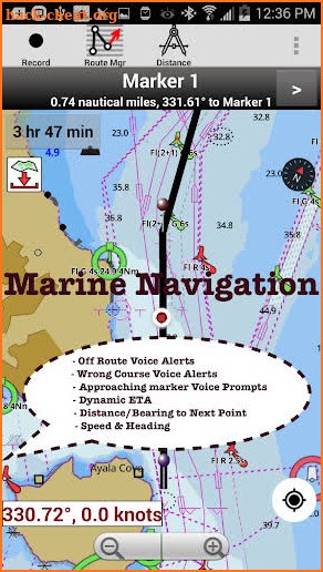 Norway: Marine Navigation Charts & Fishing Maps screenshot