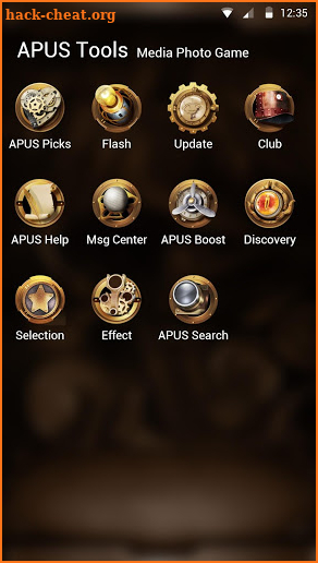 Nostalgic Steampunk Fashion-APUS Launcher theme screenshot
