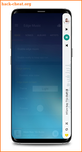 Note 9 S9 edge Music Player screenshot