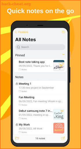 Note iOS 16 - Phone Notes screenshot