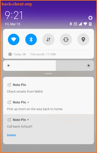 Note Pin screenshot