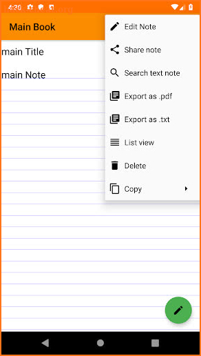NoteBook: NoAds Text Notepad screenshot