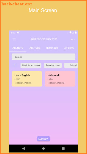 Notebook Pro 2021 screenshot