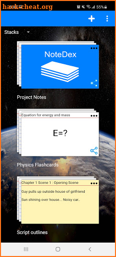 NoteDex - Index Card Notes with Stylus and Web App screenshot