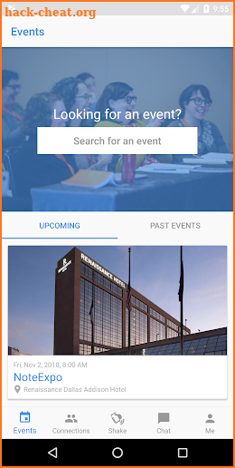 NoteExpo Event Guide screenshot