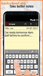 Notepad screenshot