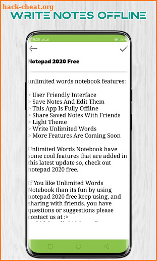 Notepad 2020 Free - Unlimited Words Notebook screenshot
