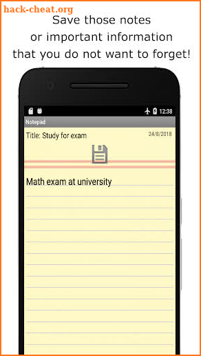 Notepad screenshot