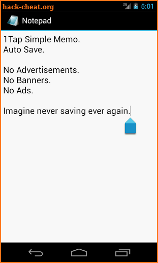 Notepad for Android screenshot