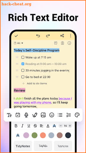 Notepad, Notes, Color Notebook screenshot
