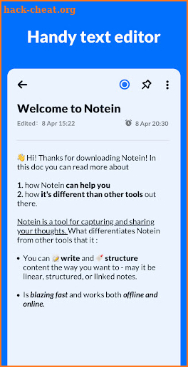 Notepad, Notes, Lists - Notein screenshot