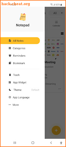Notepad: To do List notebook screenshot