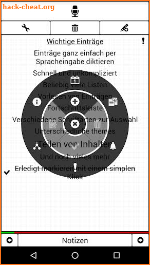 Notepad with voice input screenshot