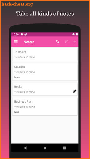 Notera - Take notes screenshot