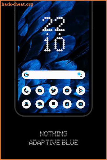 Nothing Adaptive Blue Icons screenshot