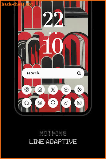 Nothing Line: Adaptive icons screenshot