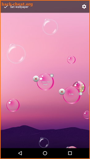 Notification Bubbles screenshot
