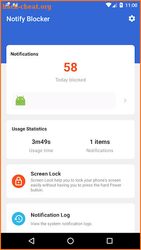 Notification Cleaner & Blocker & Screen Lock screenshot