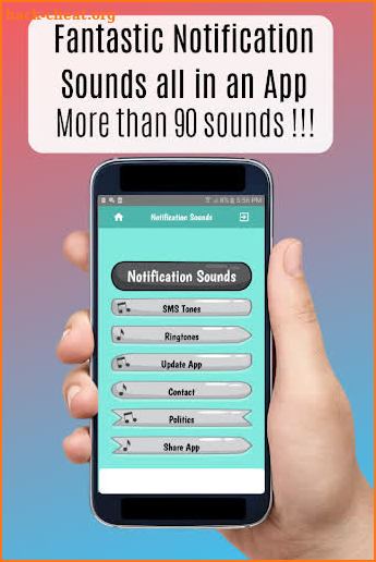 Notification Sounds for cell phone, amazing tones screenshot