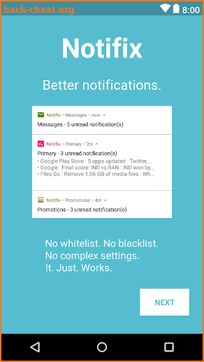 Notifix - Content Aware Notification Management! screenshot
