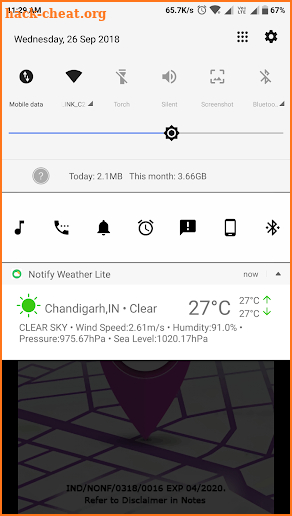 Notify Weather Lite screenshot