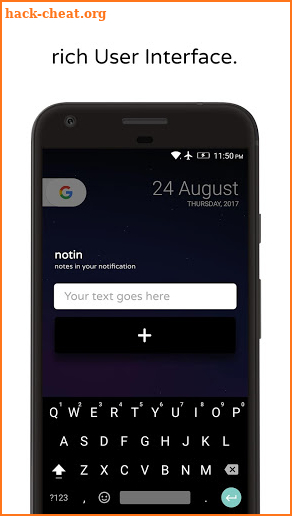 notin - notes in notification screenshot
