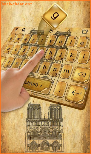 Notre Dame Cathedral Keyboard Theme screenshot