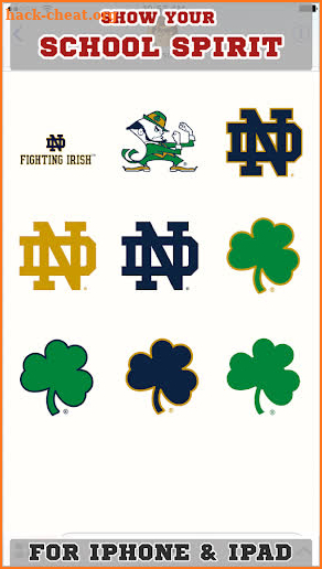 Notre Dame Fighting Irish PLUS Selfie Stickers screenshot