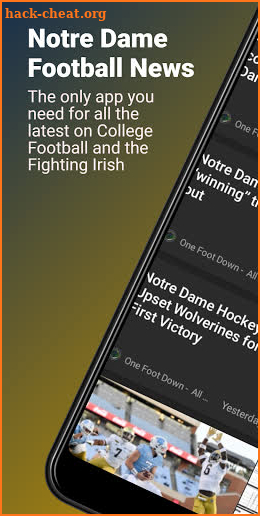 Notre Dame Football News screenshot