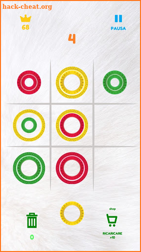 Noughts And Noughts White - New Match Color Rings screenshot