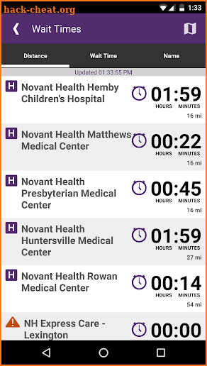 Novant Health screenshot