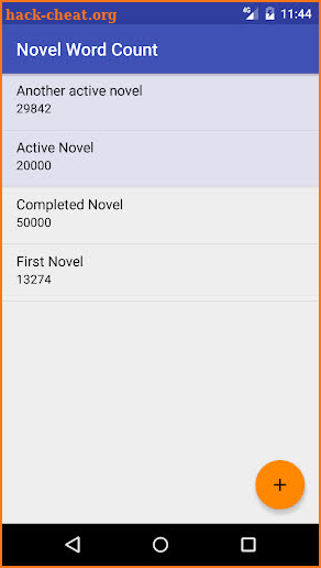 Novel Word Count screenshot
