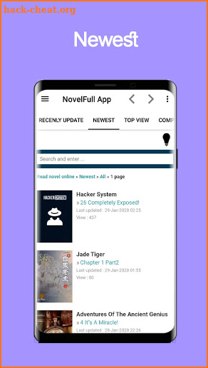 NovelFull App screenshot