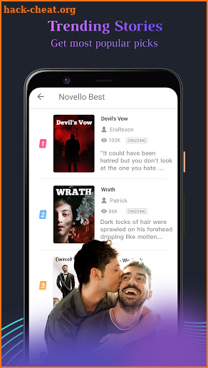 Novello-Free novels and a taste of fiction screenshot