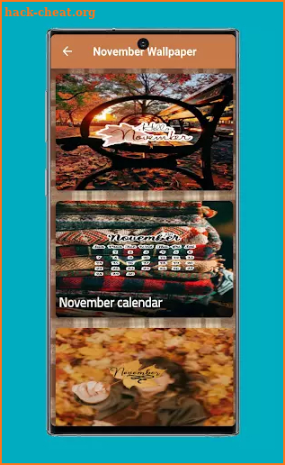 November Wallpaper screenshot