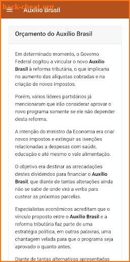 Novo Auxílio Brasil screenshot