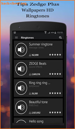 Now ZEDGE Plus Ringtones and Wallpapers Tips screenshot