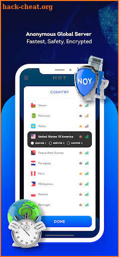 Noy - Anonymous internet VPN Proxy screenshot