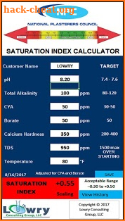 NPC LSI Calc screenshot