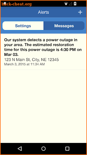 NPPD Outages screenshot