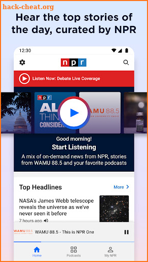 NPR One screenshot