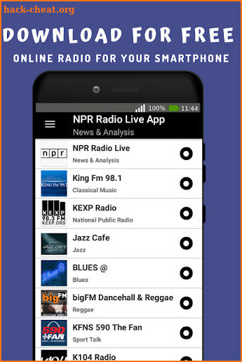 NPR Radio Unofficial Live App Stream  USA screenshot