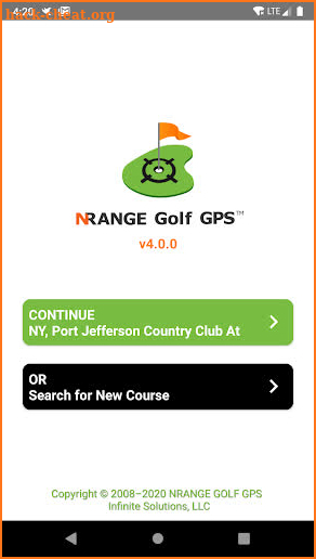 nRange Golf GPS screenshot