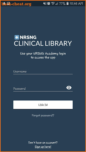 NRSNG Clinical Library screenshot