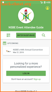 NSBE Event Attendee Guide screenshot